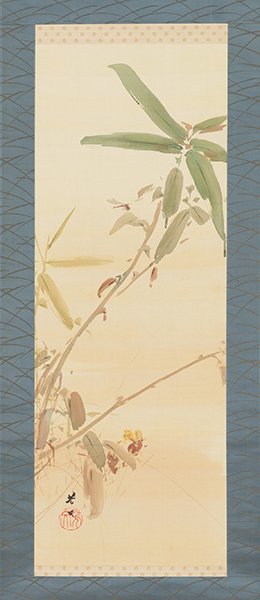 菊池芳文 茗荷竹図